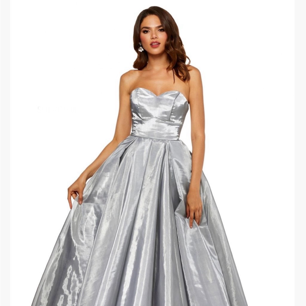 Sherri Hill Metallic Organza Ballgown Style Number 52499